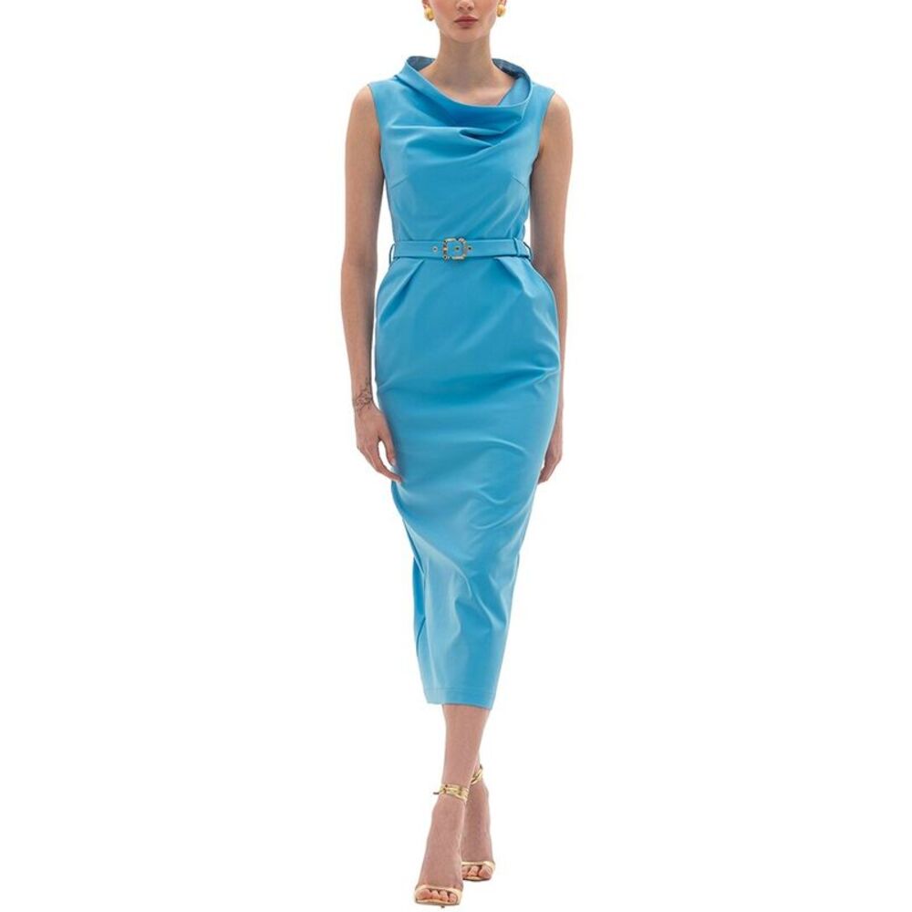 Bgl Womens  Sleeveless Sheath Dress, Blue